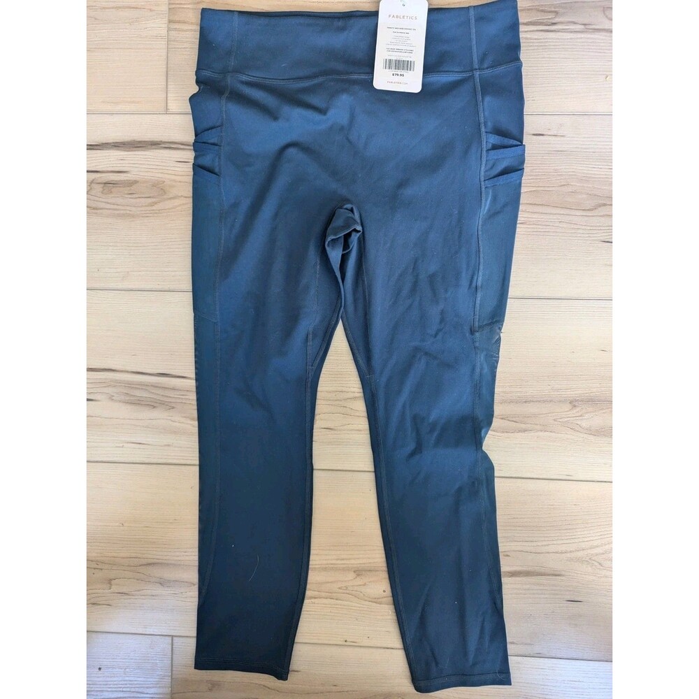 Fabletics Trinity Mid-Rise Motion 365 7/8 Pocket Size XL NWT Blue